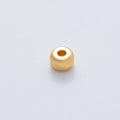 18K Gold Filled 6mm Minimalist Rondelle Rondelle Bead in Gold & Silver | B538