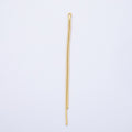 18K Gold Filled 73mm Minimalist Double Snake Chain Tassel Finding Fringe Jewelry | Z1642