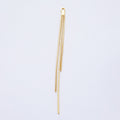 18K Gold Filled 78mm Minimalist Triple Cocoon Snake Chain Tassel Finding Fringe Jewelry | Z1641