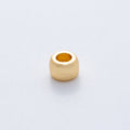 18K Gold Filled 7mm Minimalist Rondelle Spacer Bead in Gold & Silver | B-00536