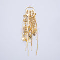 18K Gold Filled 99mm Round Snake Chain Tassel Finding Fringe Jewelry | Z1647