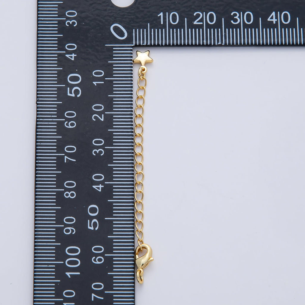 18K Gold Filled Minimalist Lobster Clasps Extender Charm Set Findings | Z1482 - Z1593