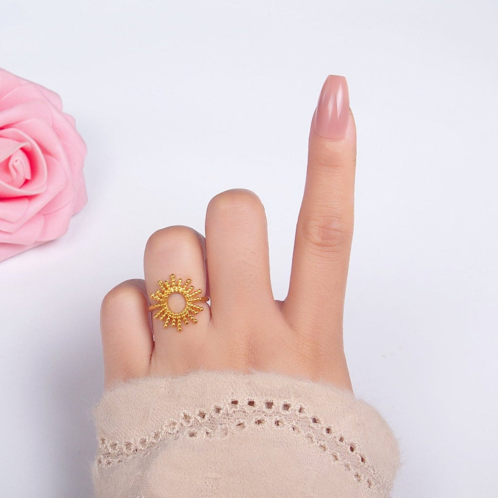 18K Gold Filled Open Celestial Bubble Ring | Rings-00273