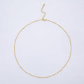 18K Gold PVD Stainless Steel 1.7mm Tube Satellite Chain 20 Inch Necklace w. Extender | WA-04143