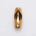 18K Gold PVD Stainless Steel 9.5mm Ball Chain End Cap Closure | Findings-00125