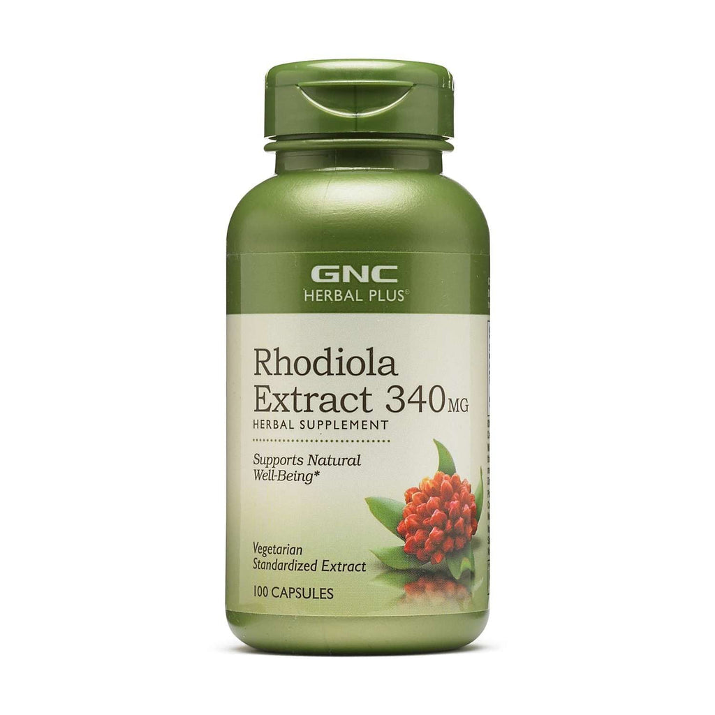 GNC Herbal Plus Rhodiola Extract 340mg, 100 Capsules
