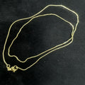 24K Gold Filled 0.8mm Minimalist Box Chain 15 Inch, 16 Inch, 18 Inch Necklace | WA-04021 ~ WA-04023
