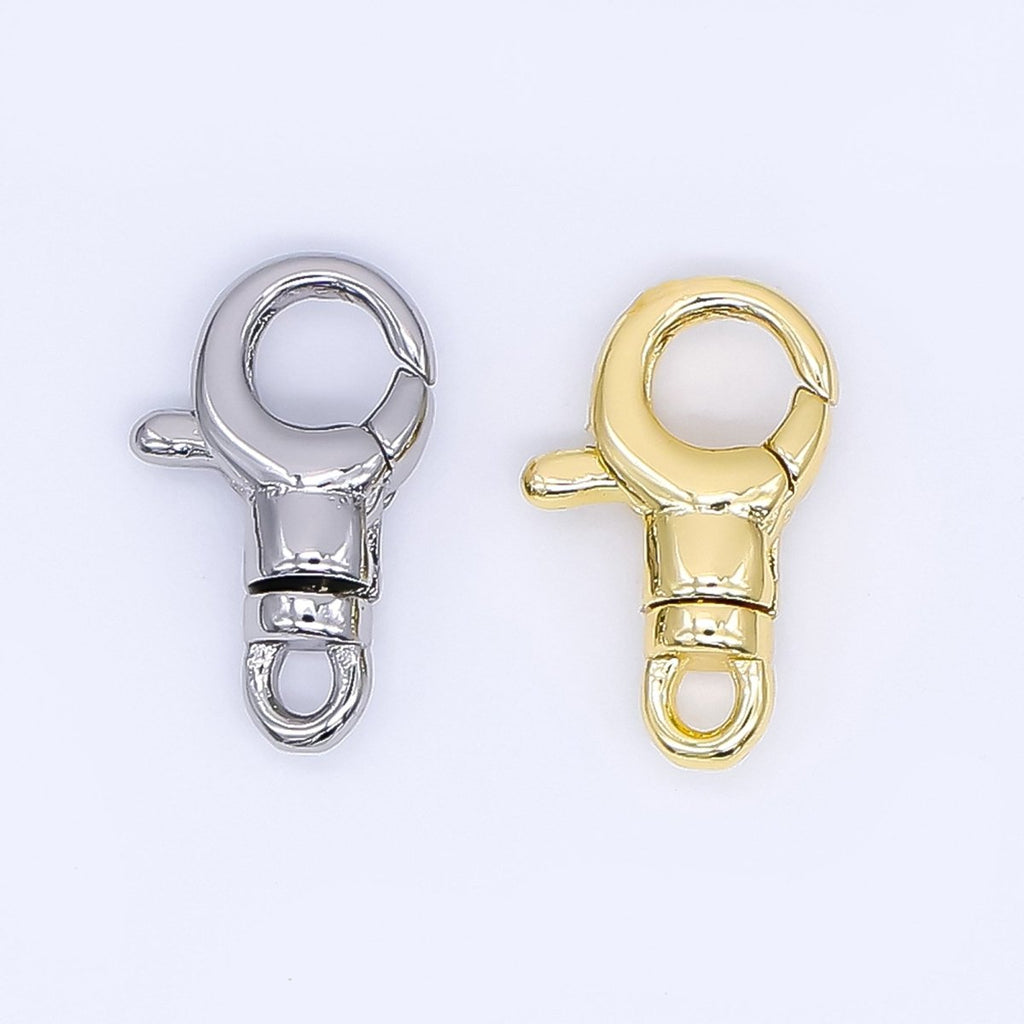 24K Gold Filled 13mm Lobster Clasps Minimalist Closure Finding in Gold & Silver | Z1157