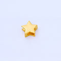 24K Gold Filled 13mm Minimalist Celestial Star Bead Cord Spacer in Gold & Silver | B852