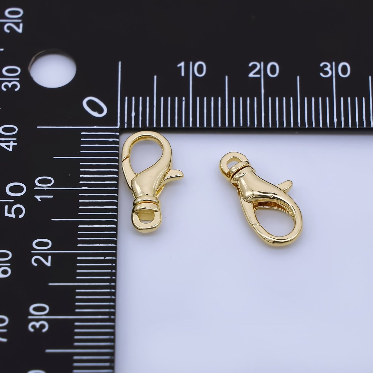 24K Gold Filled 15.6mm Lobster Clasp Charm Finding | Z1352