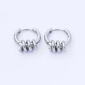 24K Gold Filled 15mm Twisted Spring Huggie Earrings in Gold & Silver | AB1628 AB1629
