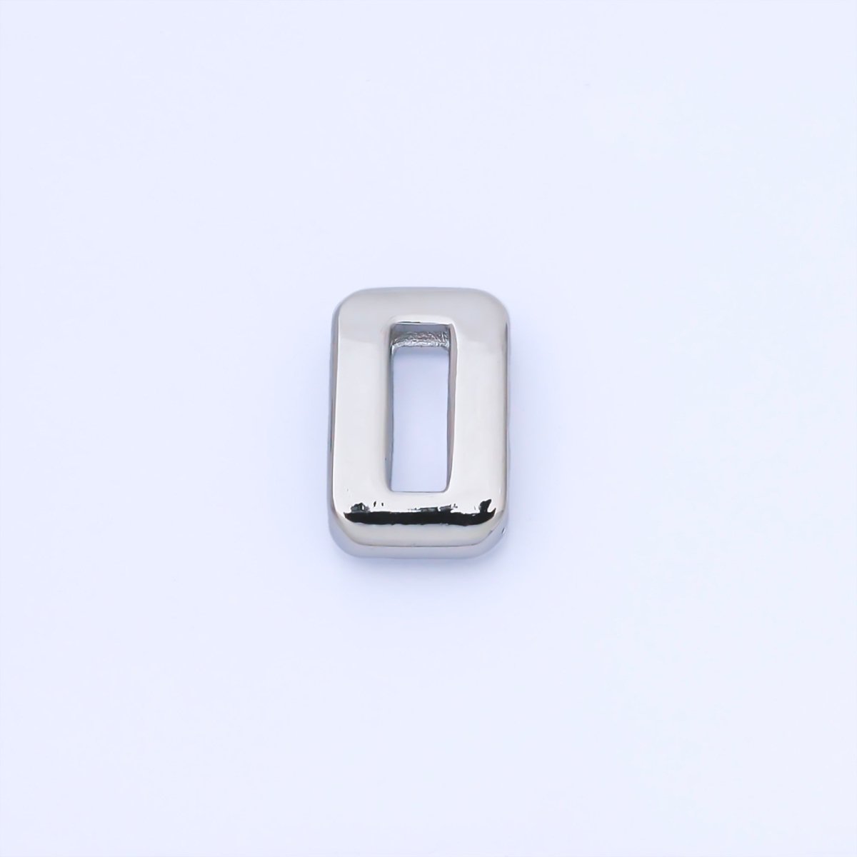 24K Gold Filled 20mm Minimalist Sport Number 0-9 Numerology Bead in Silver & Gold | AC1669-1678