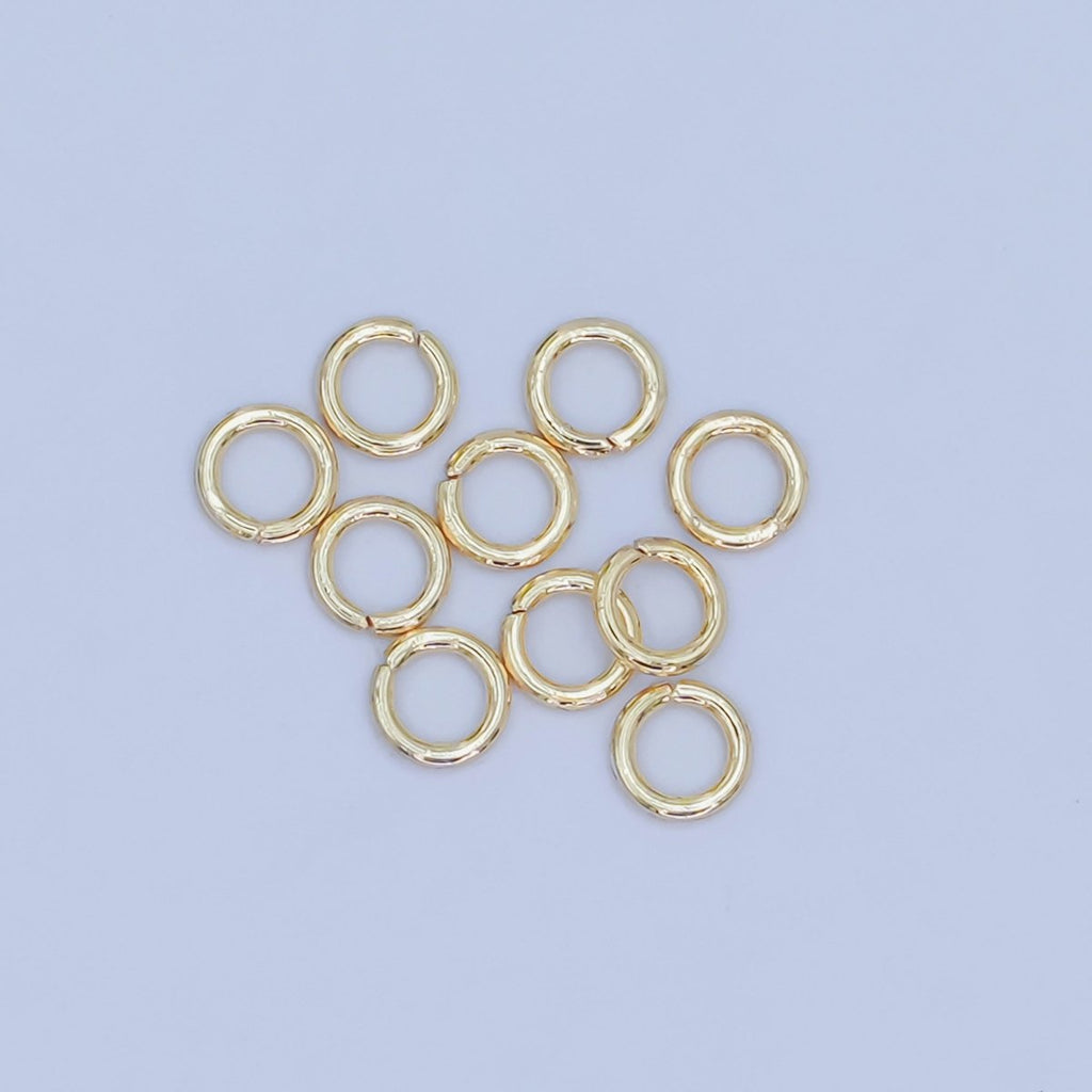24K Gold Filled 3mm x 0.5mm ( 26 gauge ) Minimalist Jump Ring Finding Set in Gold & Silver | SP-1614