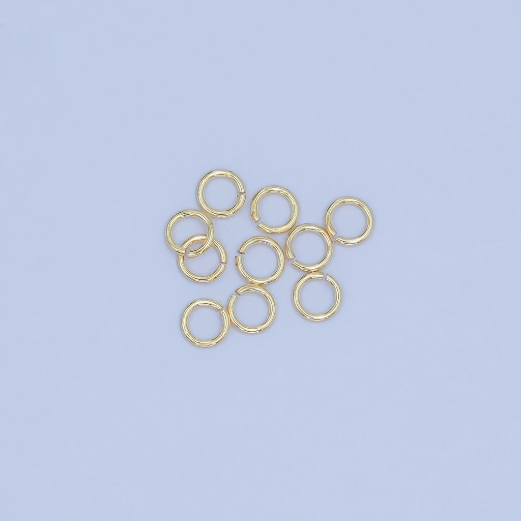 24K Gold Filled 4mm x 0.6mm ( 24 gauge ) Minimalist Jump Ring Finding Set in Gold & Silver | SP-1617