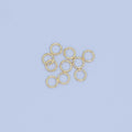 24K Gold Filled 4mm x 0.6mm ( 24 gauge ) Minimalist Jump Ring Finding Set in Gold & Silver | SP-1617