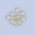 24K Gold Filled 8mm x 1.2mm ( 16 gauge ) Minimalist Jump Ring Finding Set in Gold & Silver | SP-1627