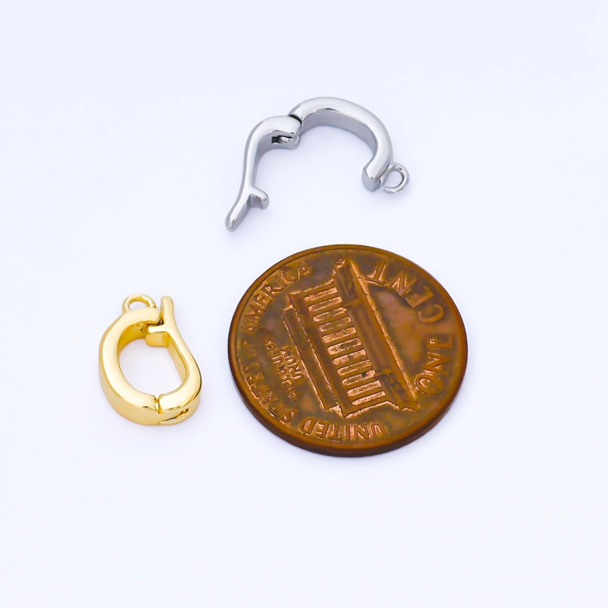 24K Gold Filled 13.5mm Minimalist Bail Enhancer Charm Holder Finding in Gold & Silver | Z1491