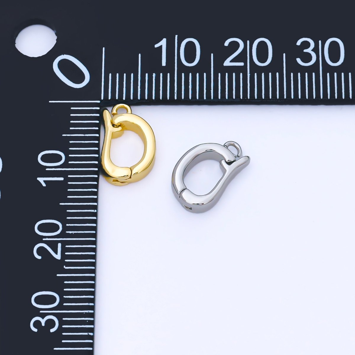 24K Gold Filled 13.5mm Minimalist Bail Enhancer Charm Holder Finding in Gold & Silver | Z1491