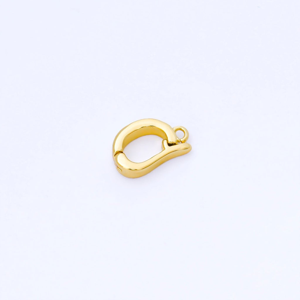 24K Gold Filled 13.5mm Minimalist Bail Enhancer Charm Holder Finding in Gold & Silver | Z1491