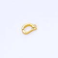 24K Gold Filled 13.5mm Minimalist Bail Enhancer Charm Holder Finding in Gold & Silver | Z1491