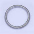 24K Gold Filled Ribbed Twisted Rope Flexi Coil Bangle Bracelet in Gold & Silver |  WA-3896