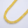 8mm Yellow Citrine Rondelle Natural Gemstone Bead Strand Finding | WA-03791