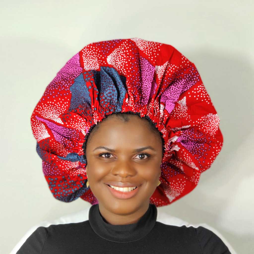 Duma Mbili Large Silk Lined Bonnet