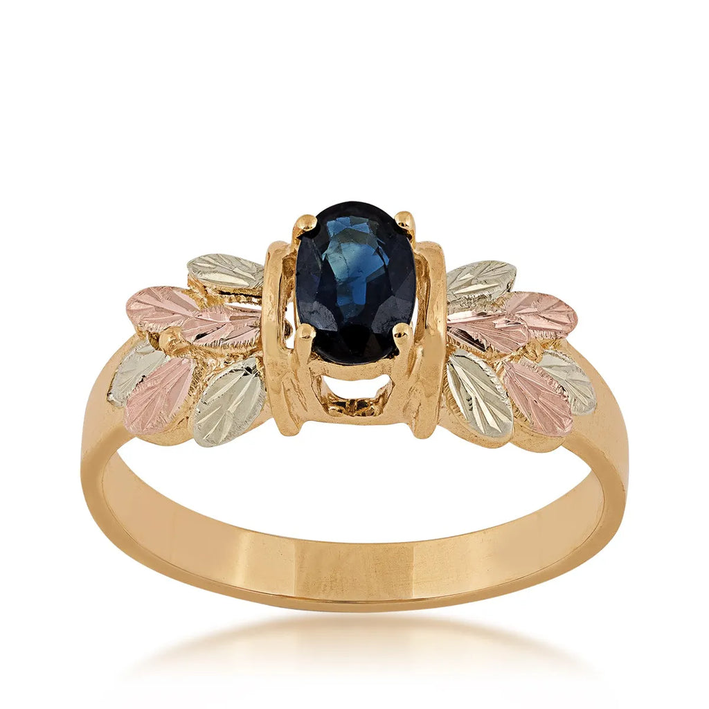 Genuine Sapphire - Black Hills Gold Ladies Ring