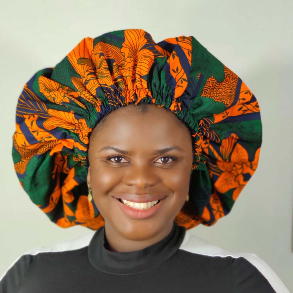 Duma Mbili Large Silk Lined Bonnet