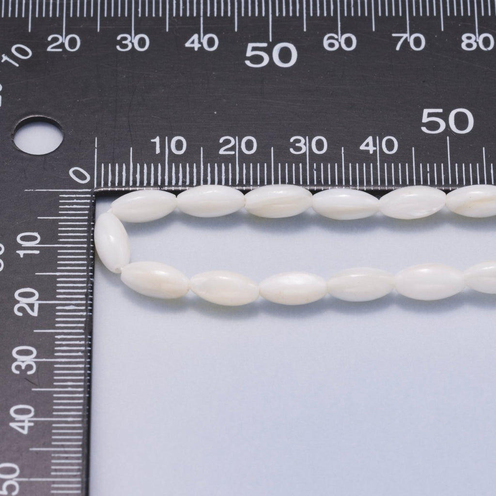 4.5mm White Button Trochid Freshwater Pearl Strand Finding | WA-04421