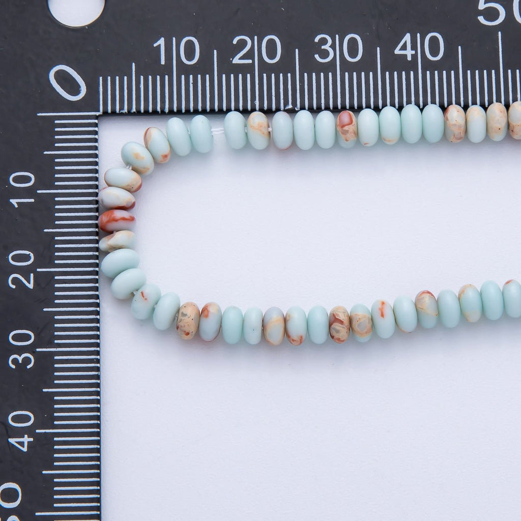 4.8mm x 2.5mm Rondelle Natural Gemstone Strand Finding | WA-04176 ~ WA-04185
