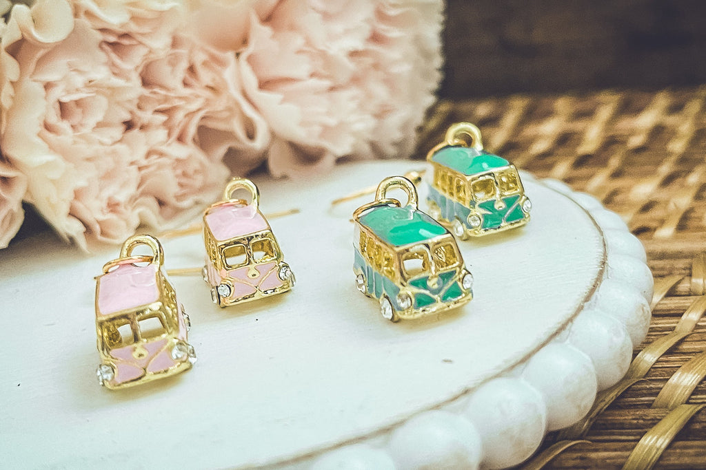 Adorable Vintage Van Earrings