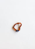 Raw Cognac Baltic Amber + Raw Lapis || Anklet or Bracelet