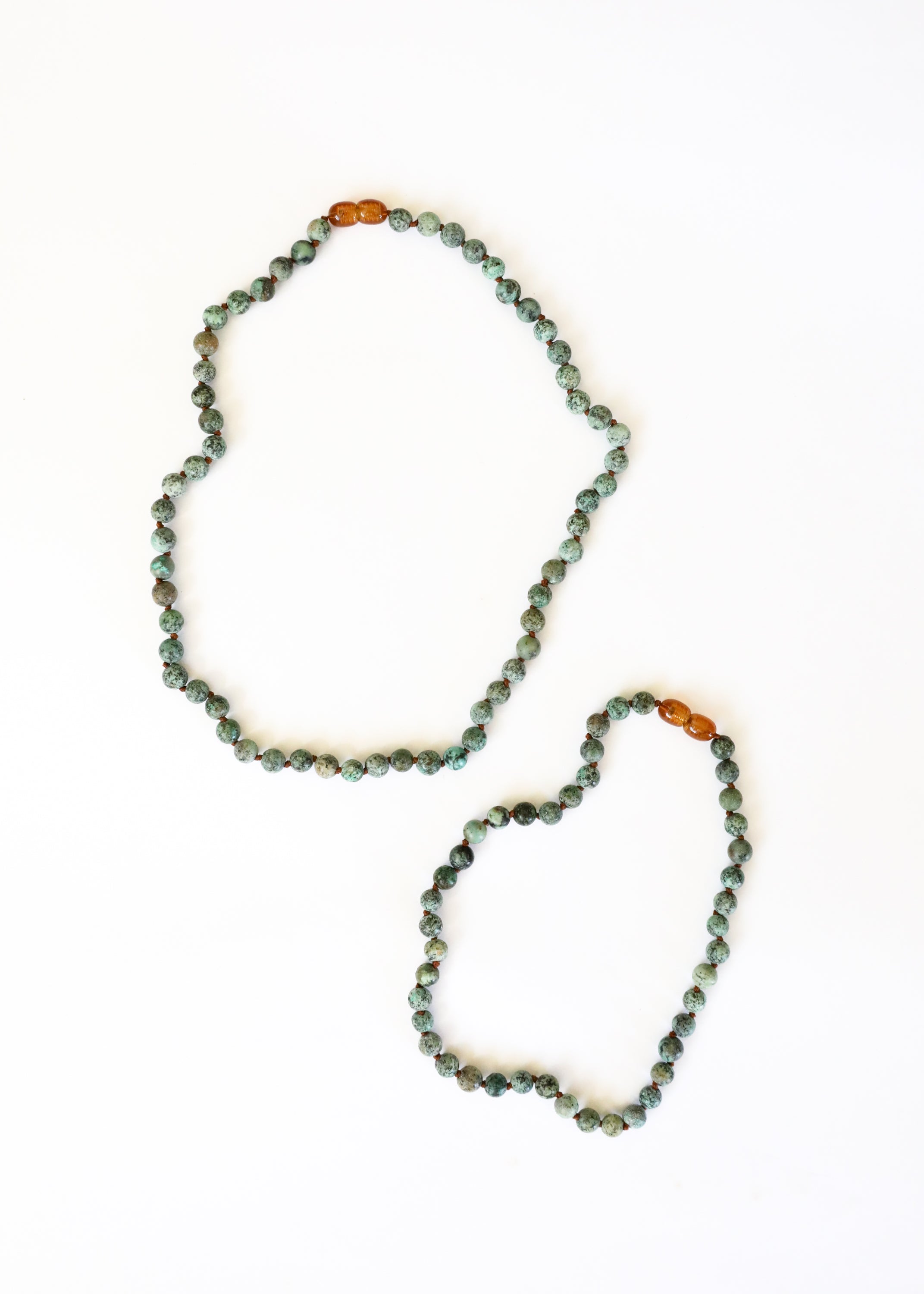Pure Gemstone + Turquoise Jasper || Baby Necklace