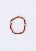 Raw Cognac Baltic Amber + Amethyst || Halo Necklace ||