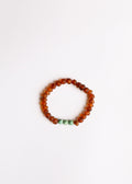 Raw Cognac Baltic Amber + Turquoise Jasper || Adult Bracelet