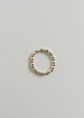 Sterling Silver + 14k Gold Filled || Beaded Stretch Ring