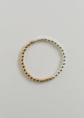 Sterling Silver + 14k Gold Filled Moon || Beaded  Bracelet