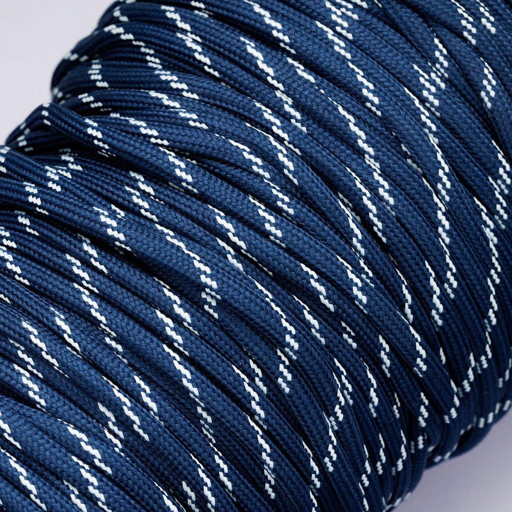 5mm Navy Blue Cotton Summer Sport Cord Paracord Unfinished Chain by Yard | Roll-01857