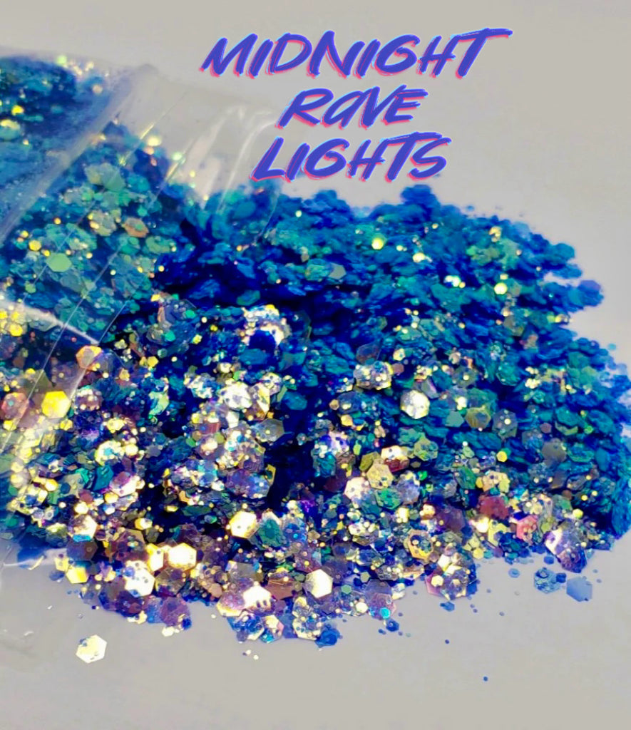 MIDNIGHT RAVE LIGHTS Chunky Festival Glamdoll Glitter