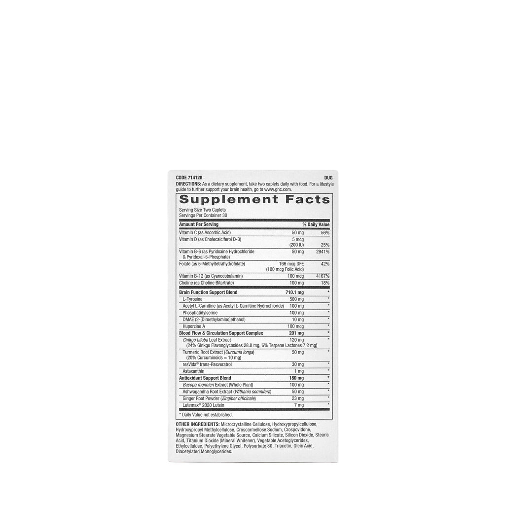 GNC Preventive Nutrition Brain Health Formula, 60 Caplets