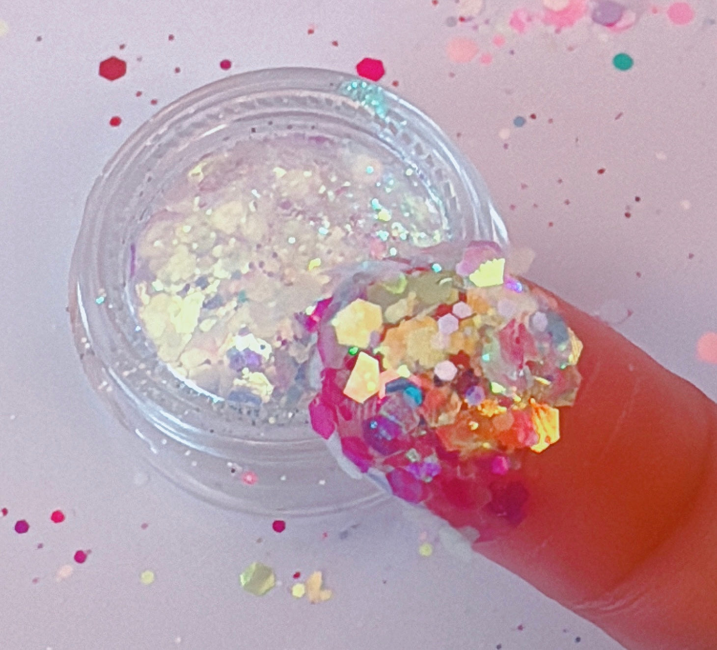 UNICORN RAVE (Ice Blue) Chunky Iridescent Glamdoll Glitter