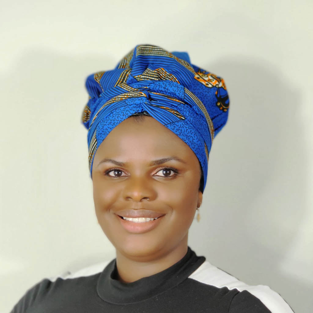 Duma Mbili African Print Bonnet wrap