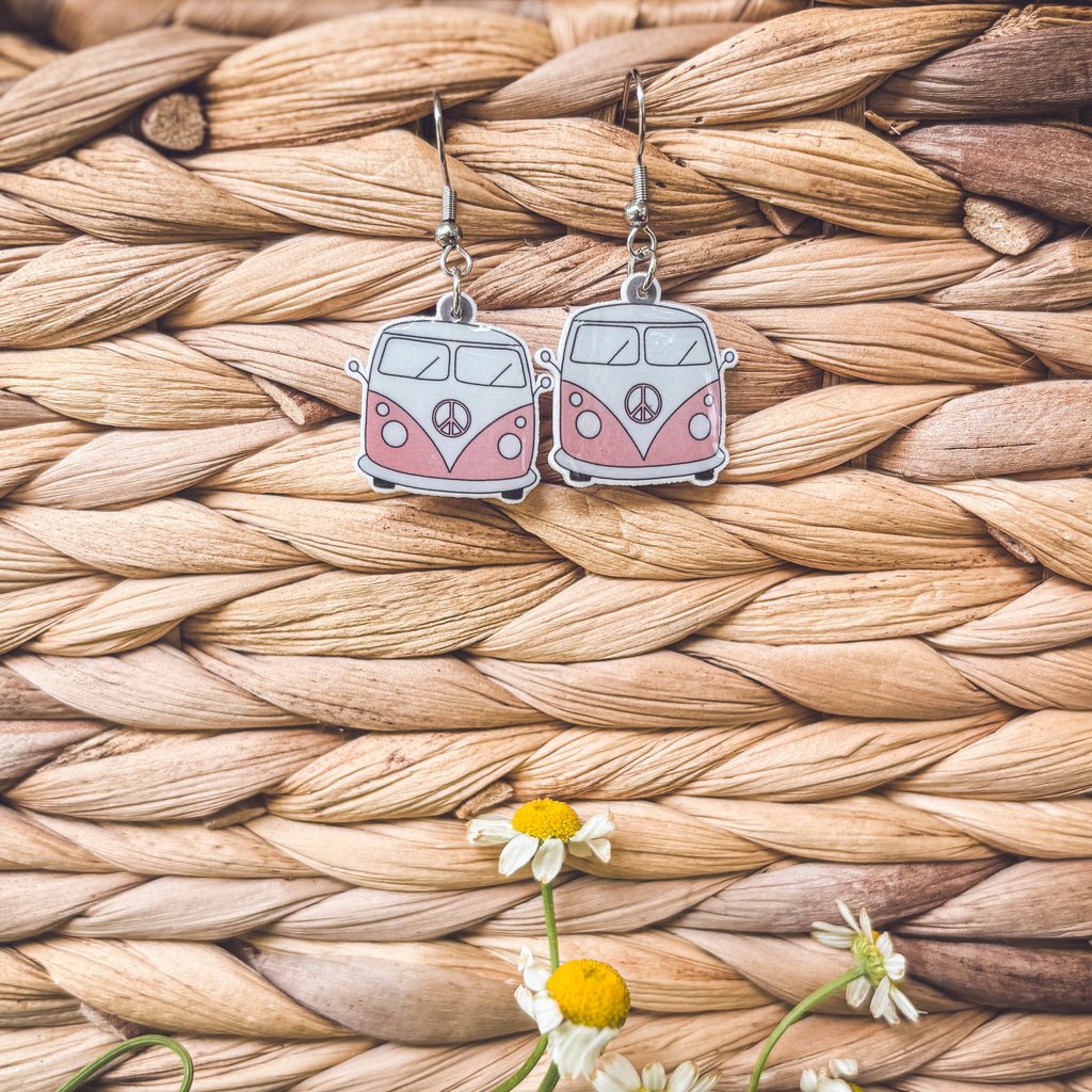 Adorable Vintage Van Earrings