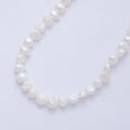 7mm White Button Freshwater Pearl Strand Finding | WA-04186