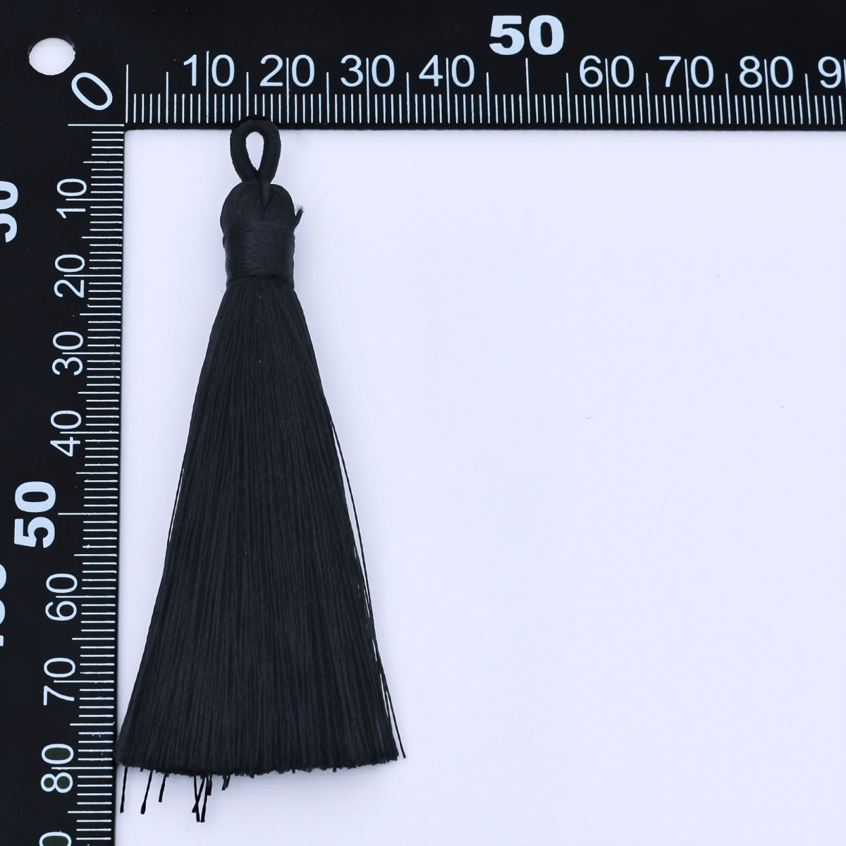 83mm Black Tassel Bail Drop Keychain Accessories Fringe Jewelry | Z1494 - Z1496