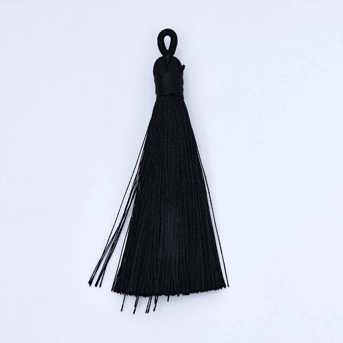 83mm Black Tassel Bail Drop Keychain Accessories Fringe Jewelry | Z1494 - Z1496