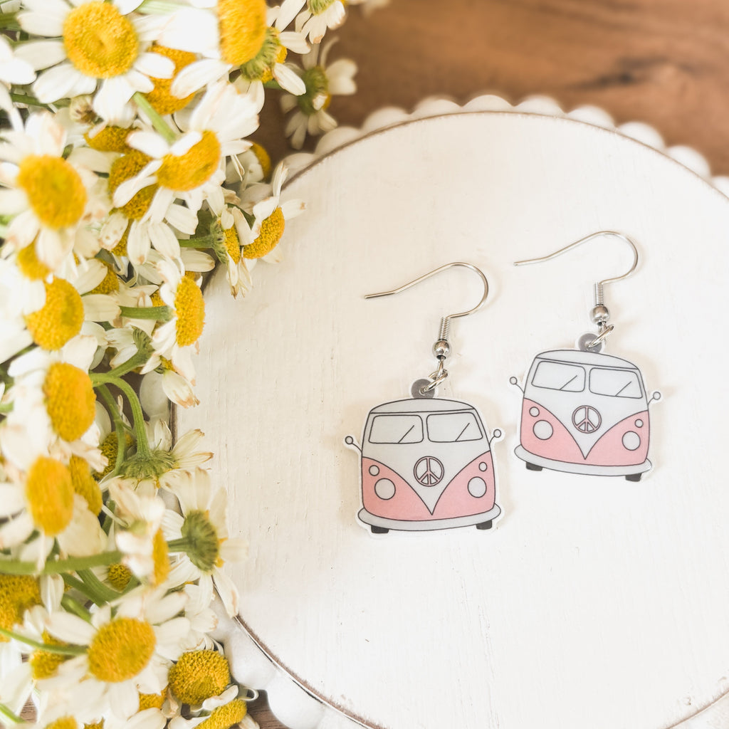 Adorable Vintage Van Earrings