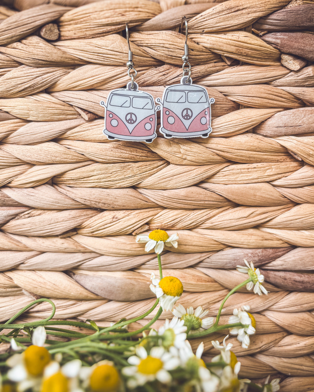 Adorable Vintage Van Earrings