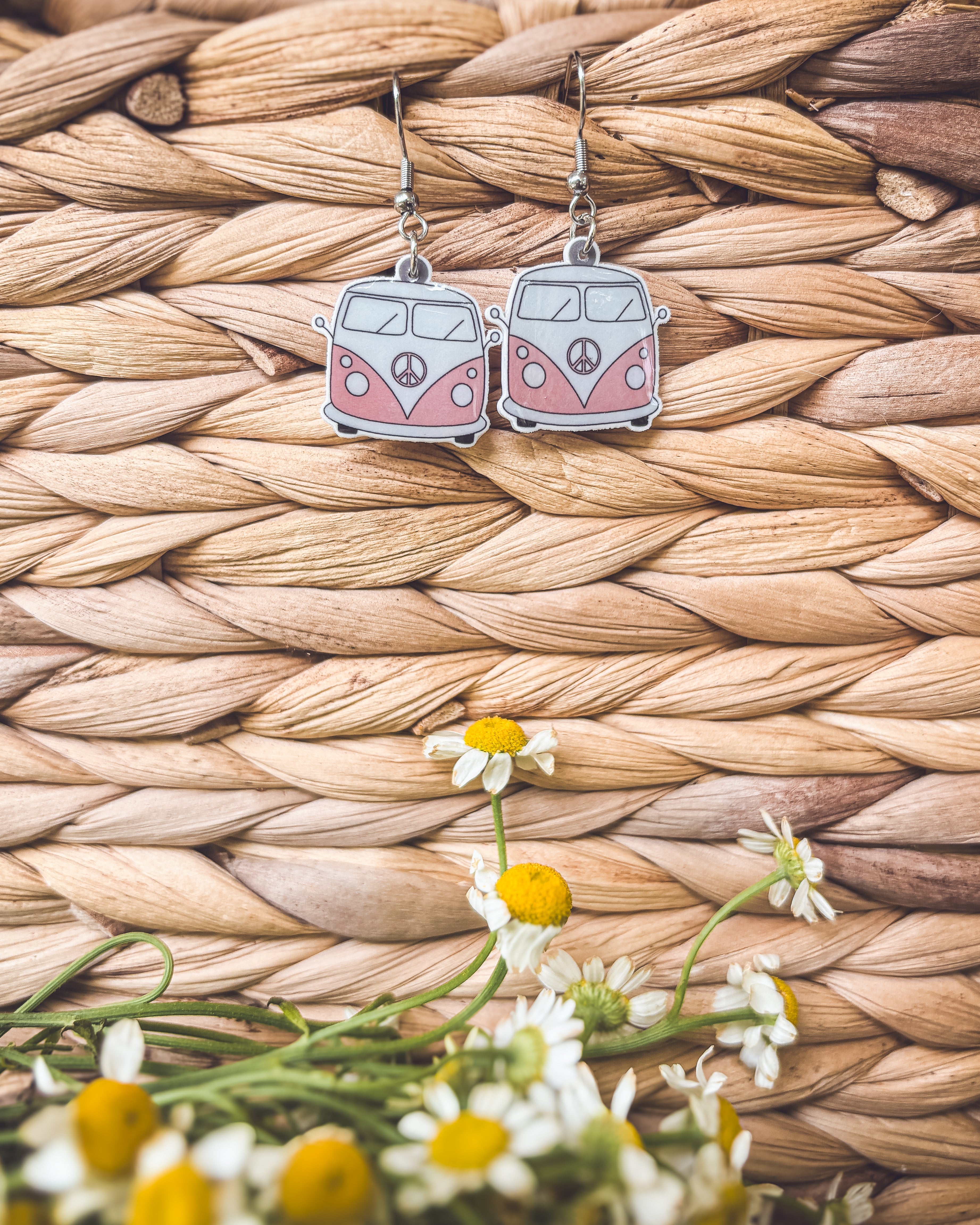Adorable Vintage Van Earrings